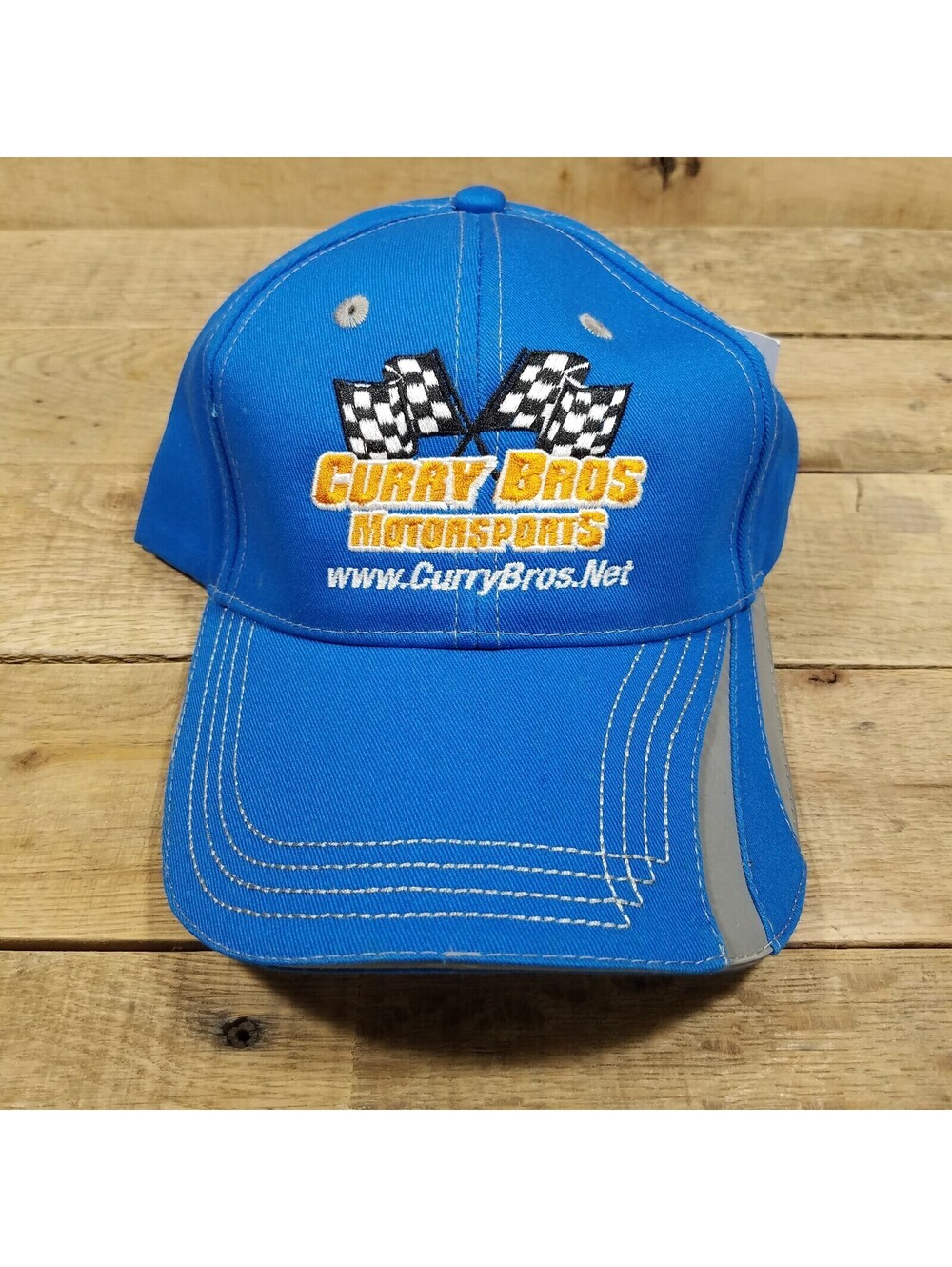 Blue Curry Bros Motorsports Car Racing Automotive Parts Baseball Cap Hat T4